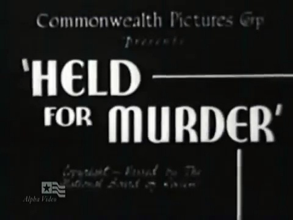 Held For Murder  or  Her Mad Night  1932 Classic Movie Black and White  Weeper ! 1930s1 Old Movie , Cinema Movies Tv Ful
