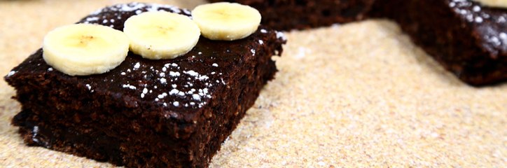 براونيز الموز الصحية .. الطريقة بالفيديو