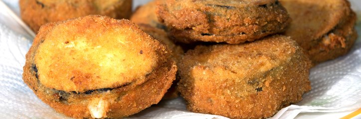 فيديو وصفة شرائح الباذنجان المحشية بالخطوات الكاملة