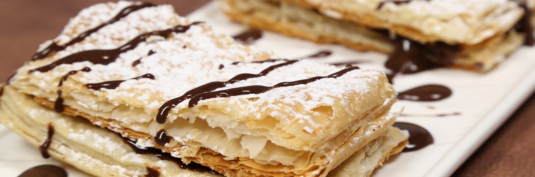فيديو طريقة عمل حلى الألف ورقة (ملفيه الشوكولاته)