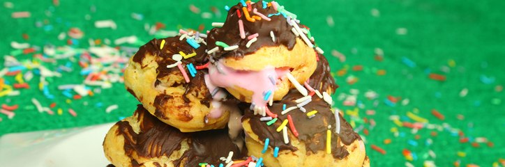 فيديو طريقة عمل بروفيترول الآيس كريم