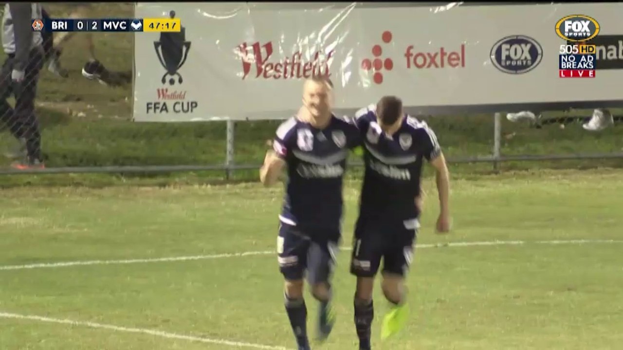 0-3 Besart Berisha GOAL - Brisbane Roar 0-3 Melbourne Victory 09.08.2017 [HD]