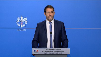 Compte rendu du Conseil des ministres du 9 août 2017