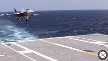 Fighter Lands on Next Generation Carrier USS Gerald R. Ford for the First Time