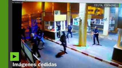 Un garde-frontière qui essayait de retenir des migrants se fait une double fracture de la jambe