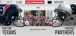 Houston Texans Vs Carolina Panthers (August 09, 2017) LIVE STREAM