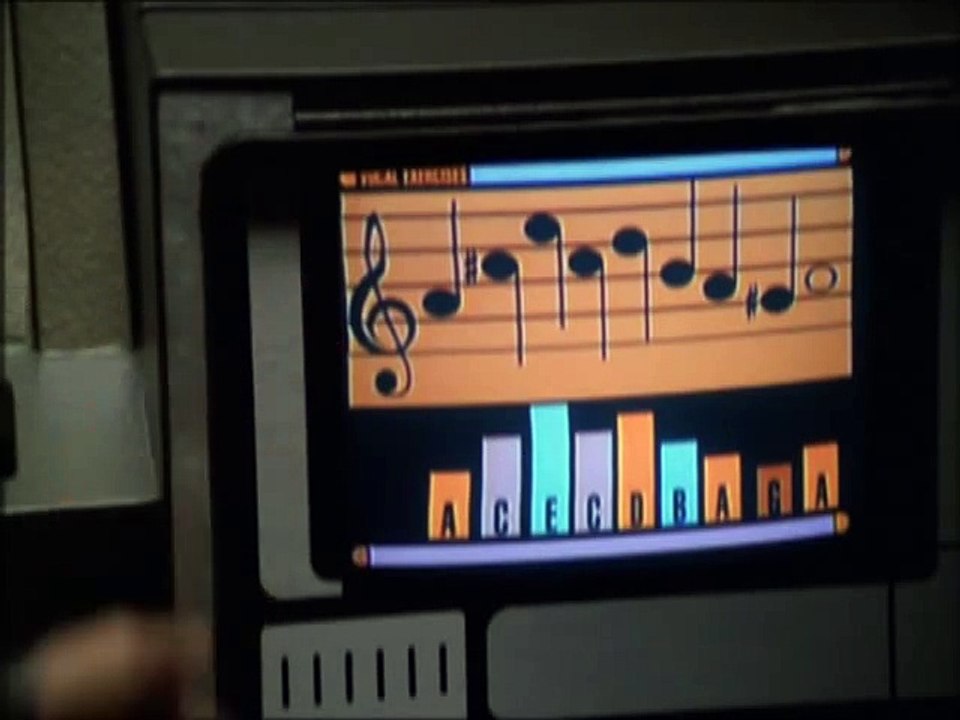 Seven of Nine and the Doctor sing  You are my Sunshine