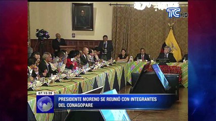 Presidente Moreno se reunió con integrantes del Conagopare