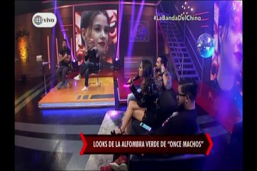 Carlos Cacho opinando y comentando Los Looks de la alfombra verde de Once Machos