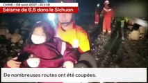 Sichuan : routes coupées, pans de montagne effondrés... les images impressionnantes après le séisme