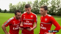 Xhaka and Cazorla trying to recreate the legendary goals last