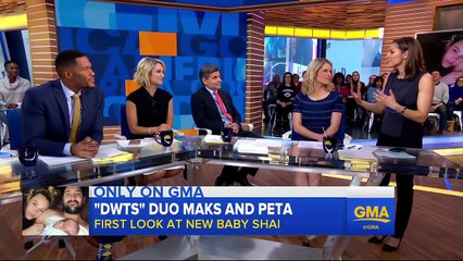 Télécharger la video: DWTS stars Maksim Chmerkovskiy, Peta Murgatroyd Debut Baby Son