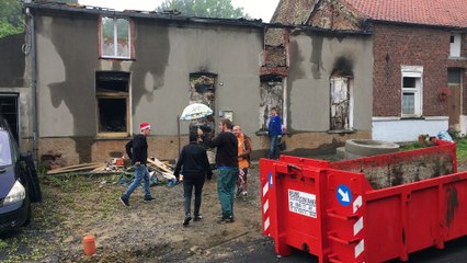 Blaton: Elan de solidarité après un incendie