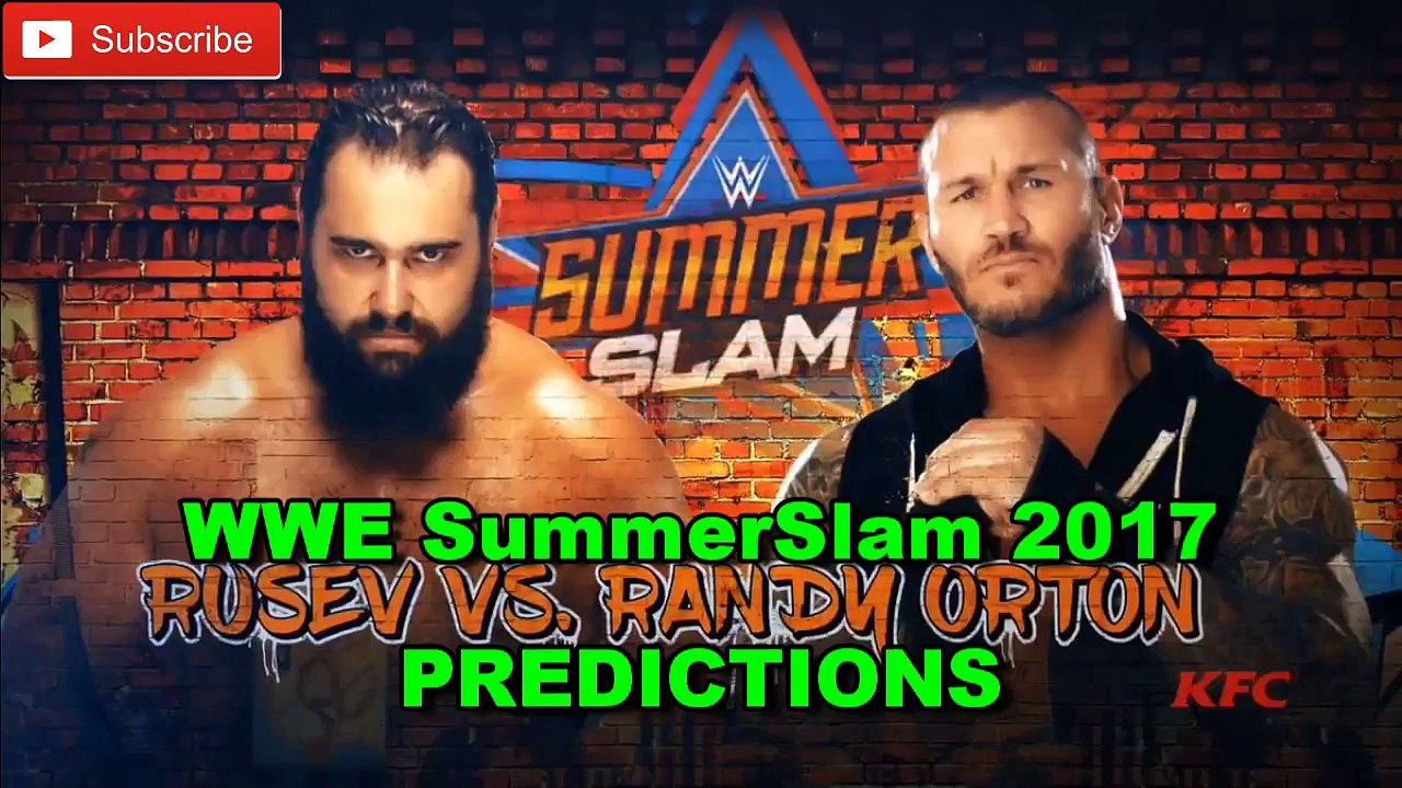 WWE SummerSlam 2017 Randy Orton vs. Rusev Predictions WWE 2K17