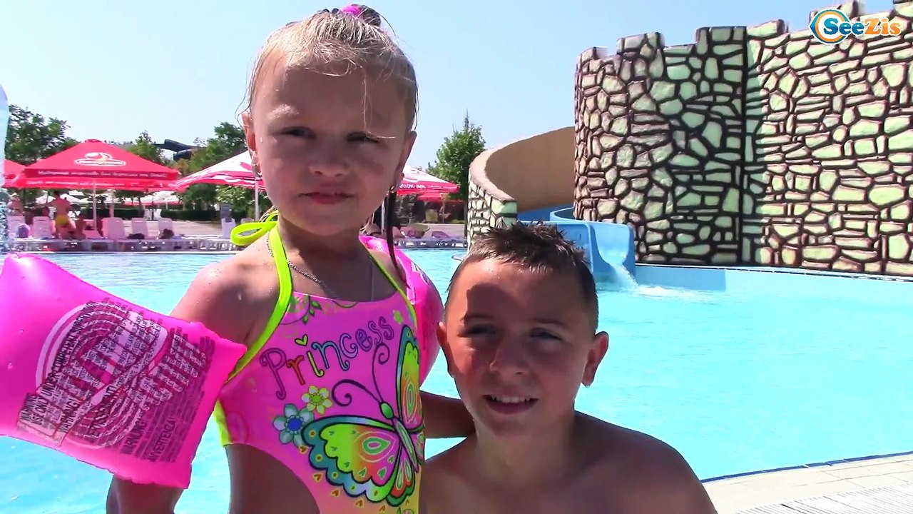 Outdoor Playground Fun for Children Family Park with Slides | Playing at the Waterpark