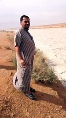 No es un Rio de agua es arena en Irak