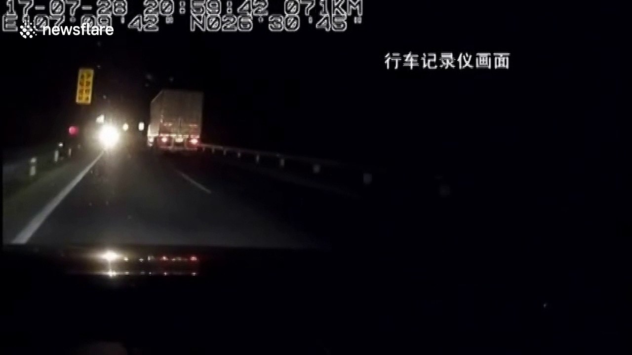 Car filmed driving in wrong direction on motorway
