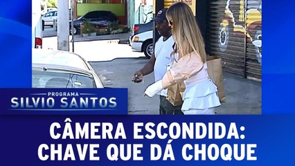 Câmera Escondida- Chave que dá choque