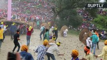 Sticks and Stones Break Bones in the Bloody Indian Festival of Bagwal Mela