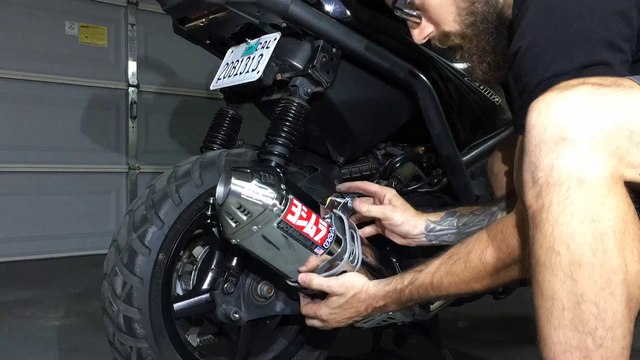 Yoshimura Stainless Exhaust Install on Yamaha Zuma Project
