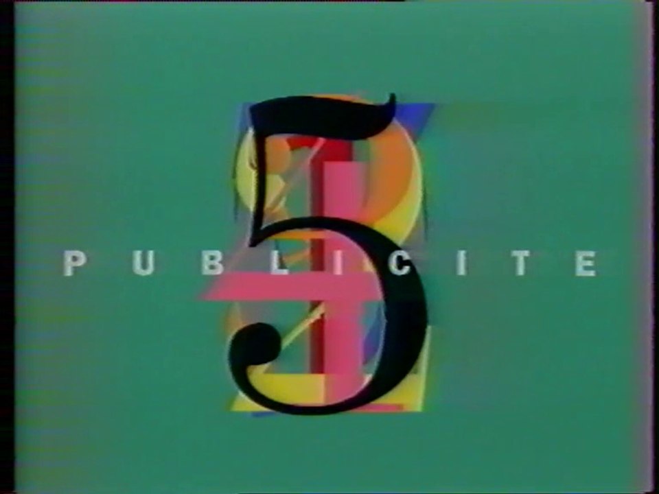 La 5 - 12 Avril 1992 - Dernière page de publicités avant la mort de la chaîne