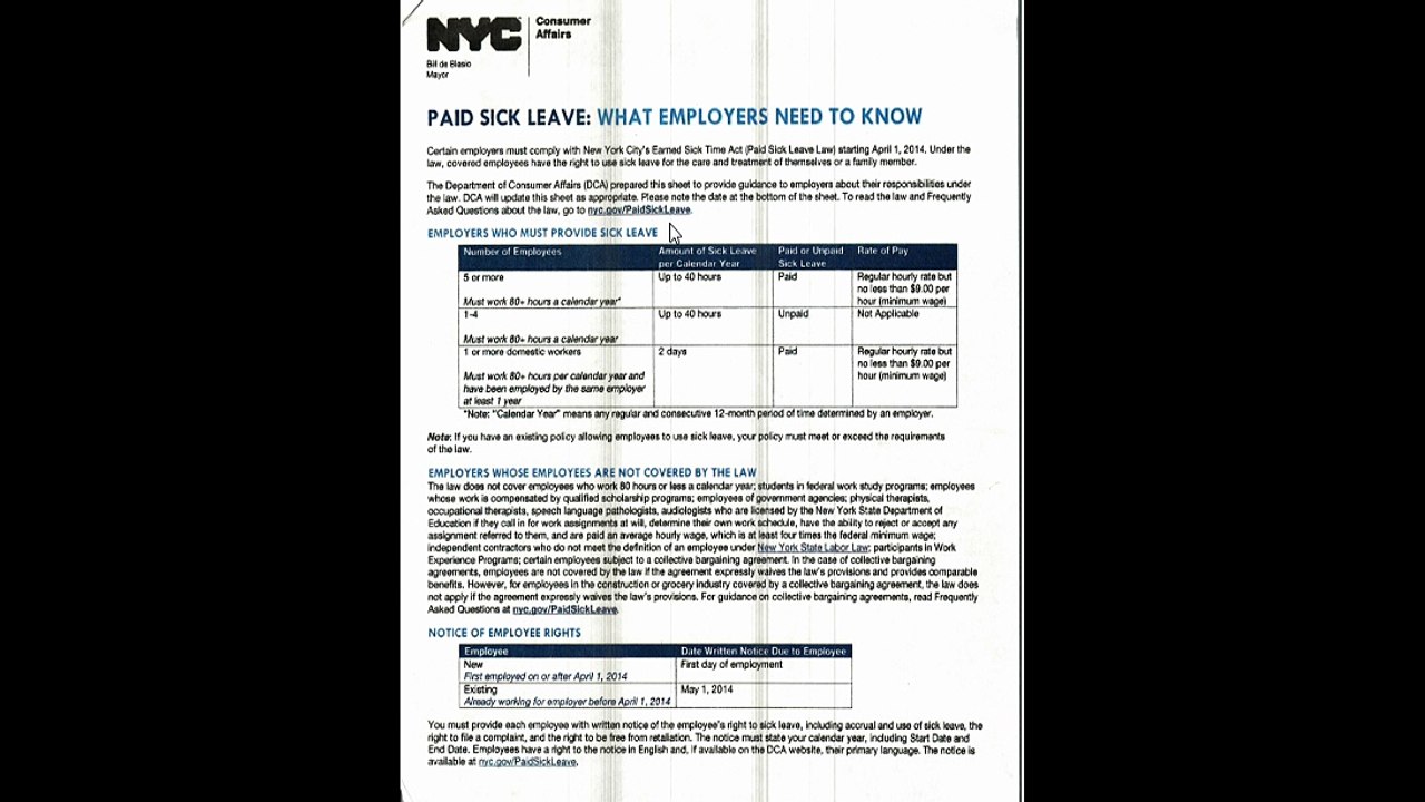 Paid Sick Leave