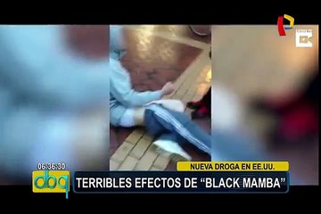 Muestran terribles efectos de la nueva droga “Black Mamba”