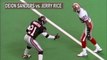 Jerry Rice vs. Deion Sanders Head-to-Head Highlights- The GOAT vs. Prime Time - NFL - USA SPORTS