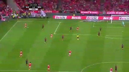 Haris Seferovic Goal HD - Benfica 1-0 Sporting Braga 09.08.2017