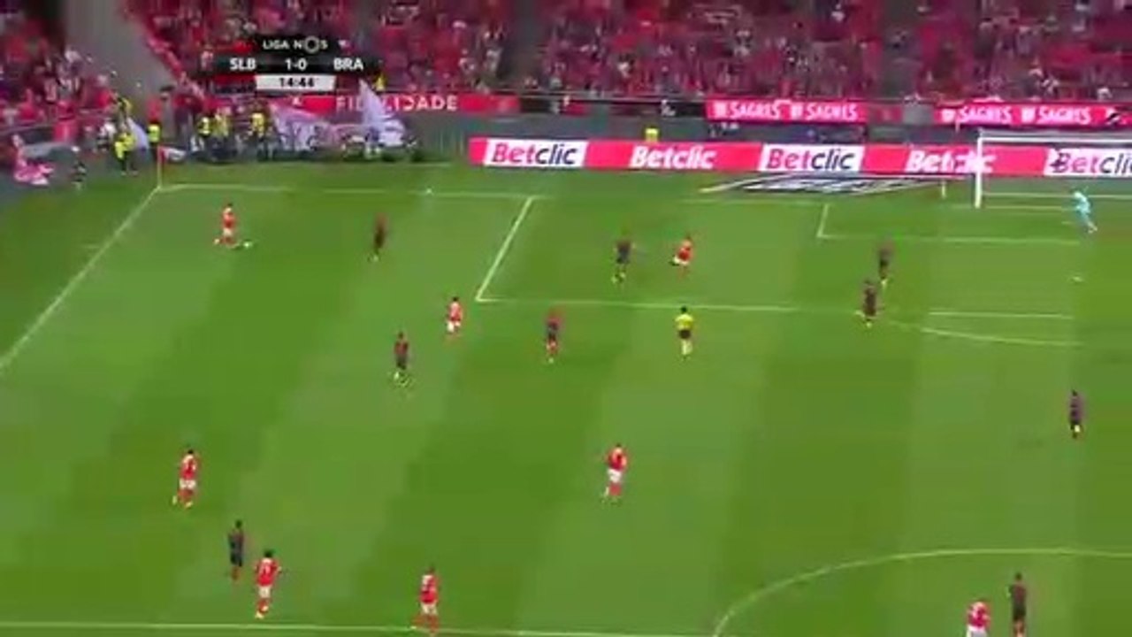 Haris Seferovic Goal HD - Benfica 1-0 Sporting Braga 09.08.2017