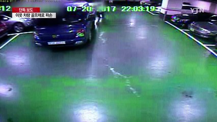 [단독] "당장 차 빼"...이웃 차 골프채로 훼손한 20대 / YTN