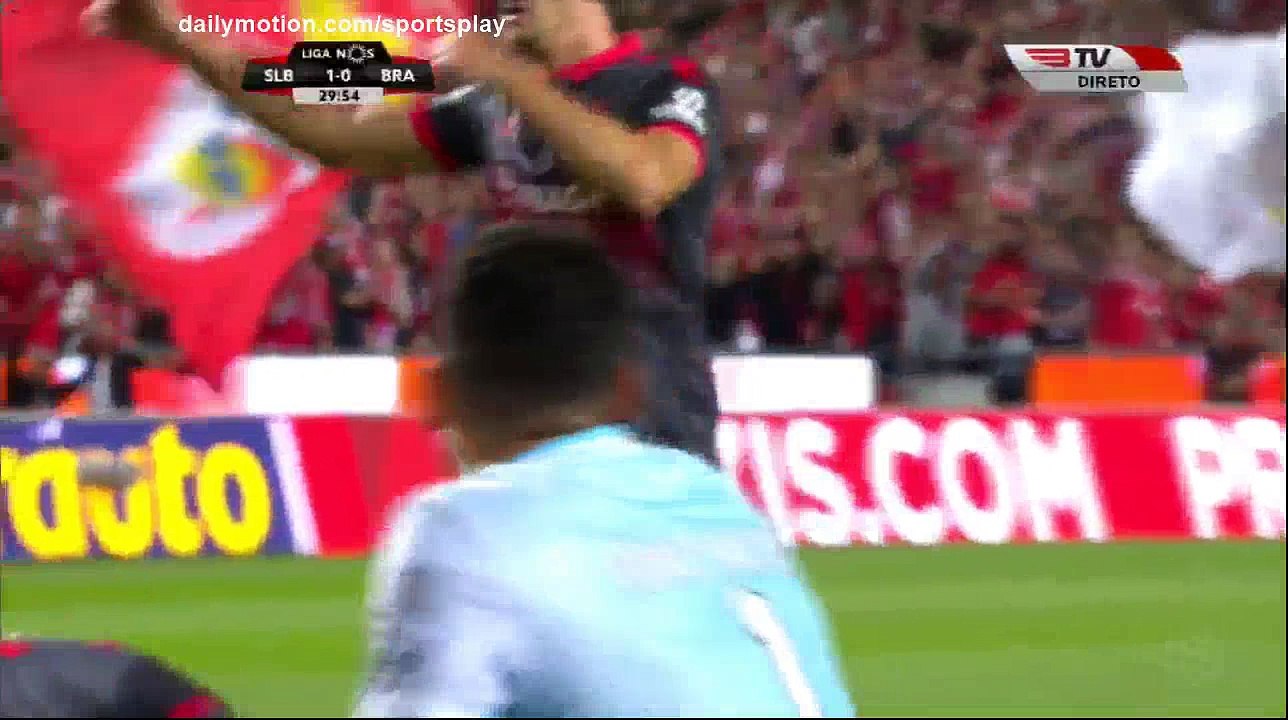 Jonas Goal HD - Benfica 2 - 0 Sporting Braga - 09.08.2017 (Full Replay)