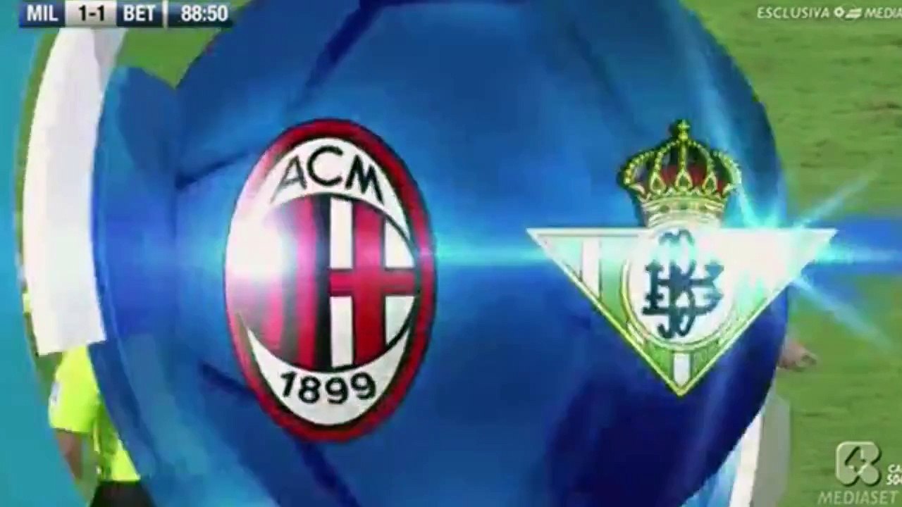 Antonio Sanabria Penalty Goal Ac Milan Vs Betis Hd Video Dailymotion