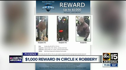 Masked armed men steal cash register from Phoenix Circle K