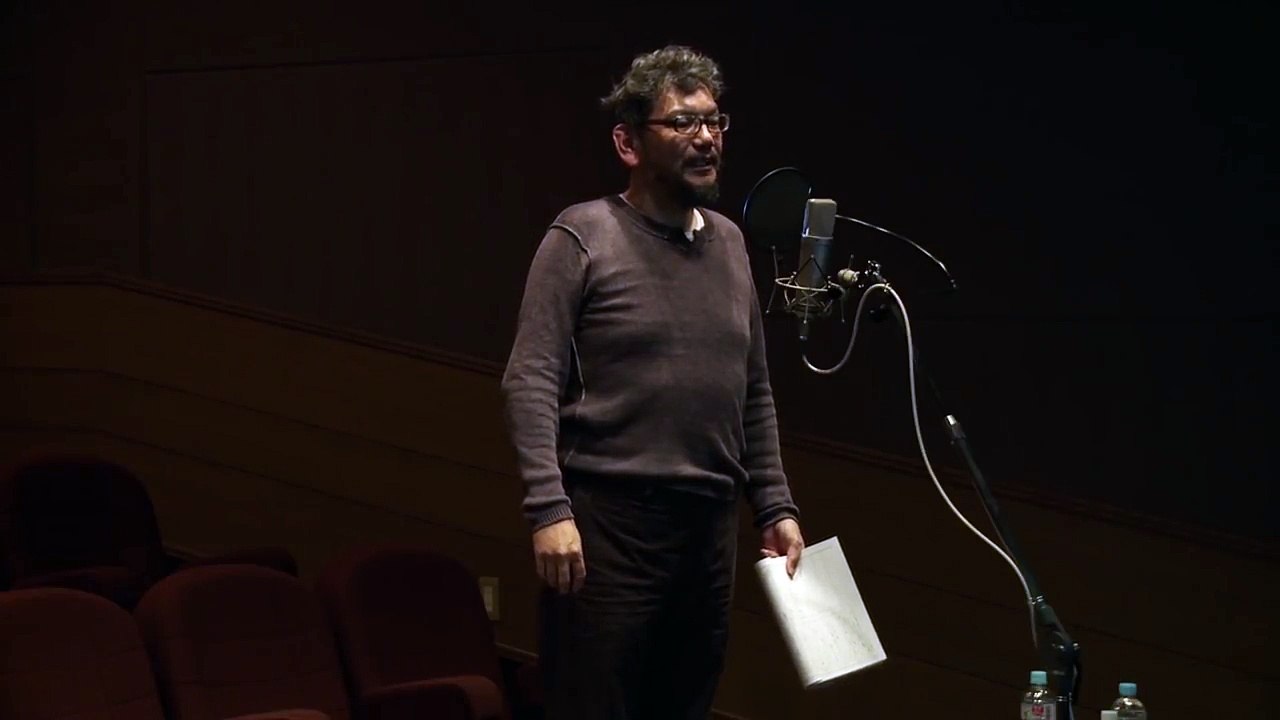 Hayao Miyazaki teaches Hideaki Anno how to say "Arigato"