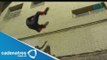Hombre araña es captado haciendo acrobacias / Spider Man is caught doing stunts