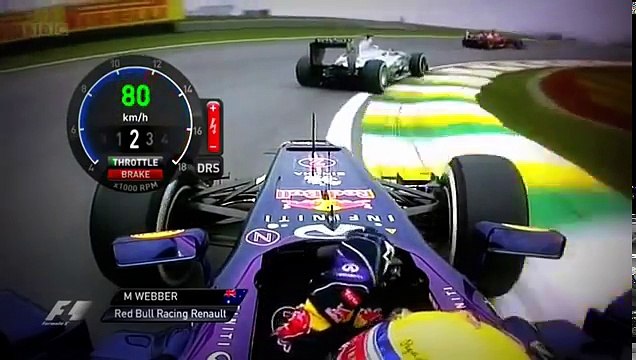 Webber Vs Rosberg F1 Brasil 2013 Onboard