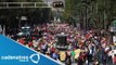 Marchas por el primero de mayo en el zócalo capitalino