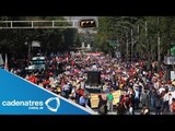 Marchas por el primero de mayo en el zócalo capitalino