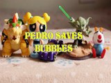 PEDRO SAVES BUBBLES YODA POWER PIPES BOWSER PEPPA PIG POWERPUFF GIRLS, CARTOON NETWORK , STAR WARS , TOM AND JERRY , SUP