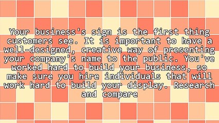 Find the Right Sign Company to Promote Your Business