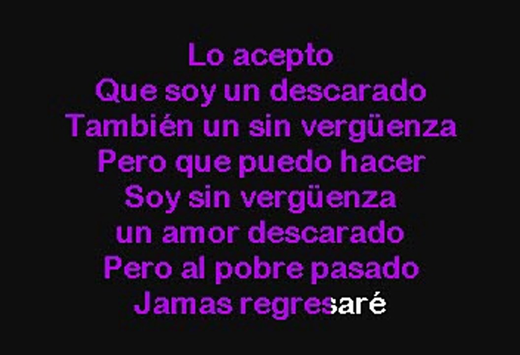 Los Tucanes De Tijuana - Amor Descarado (Version Pop) (Karaoke con voz guia)