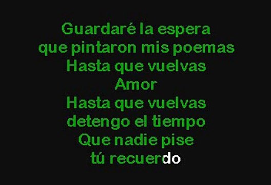 Luis Miguel - Hasta Que Vuelvas (Karaoke con voz guia)