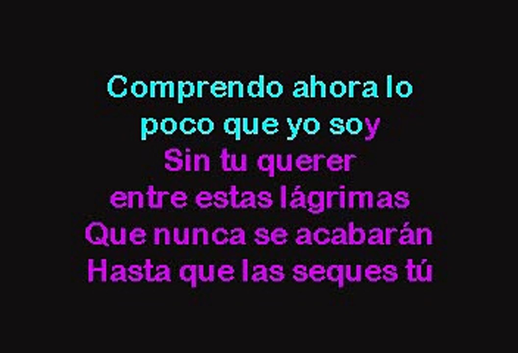 Marco Antonio Solis - El Peor De Mis Fracasos (Karaoke)