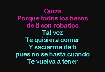 Paulina Rubio -  Tal Vez, Quiza (Karaoke)