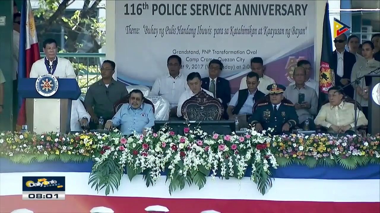 Pres. Duterte, muling nagbabala sa mga pulis na sangkot sa iligal na droga