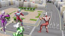 Ultraman GINGA vs Leo! Shiva Frozen Elsa play pranks with upin ipin Nursery Rhymes
