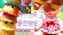 メルちゃん アイスクリームを食べに行く♪ お店屋さんごっこ アンパンマンがアイスを作ってくれる! おもちゃ キッズ Mell-chan