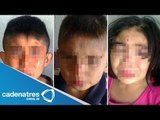 Rescatan a tres hermanos que fueron brutalmente golpeados en Puebla