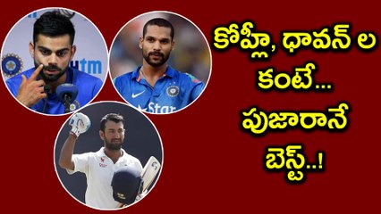 Pujara More Consistent Test Batsman Than Kohli And Dhawan